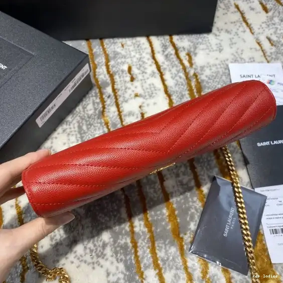 Repzbay REP MATELASSÉ CHAIN CASSANDRE WALLET YSL 0507